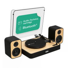 House of Marley Revolution Wireless Turntable with Speakers - Sustainably Made Bluetooth Record Player & Wired Bookshelf Speakers, Easy Set Up Vinyl