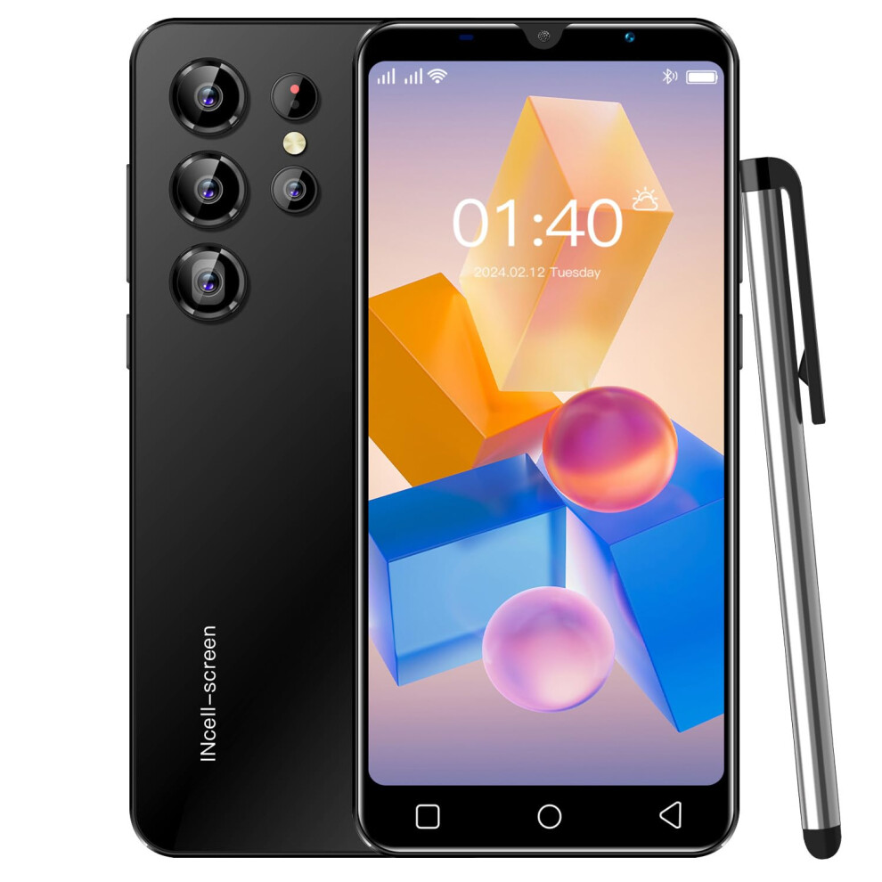 Prztik Cheap Mobile Phones, 5.0" Ips Display, Android 9.0, 16Gb(Expandable To 128Gb), Dual Sim Dual Camera, Face Id/Wifi/Bluetooth (Pt24ultra-) Black 43491230