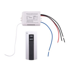 Canal avec Emetteur Numerique 220V Allume / Eteint 1 Commutateur Sans Fil Relais Recepteur Telecommande Lampe Lumineuse