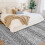 Χαλί boho σε μαύρο χρώμα με φθαρμένα σχέδια 20x25 μέτρα 4