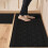 Kitchen Rug Mat Polypropylene 48x20 Inch 2 Pieces Black 1