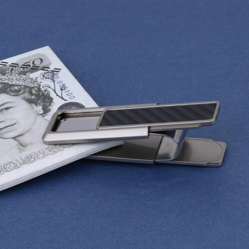 Κλιπ χρημάτων από ανοξείδωτο ατσάλι, διπλής όψης, από κράμα αλουμινίου, για 1