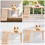 Plataforma de madeira para gaiola de hamster SWETRACE, 1 conjunto, 32 x 23 x 13,5 cm (12,6 x 9,1 x 5,3 polegadas) 5