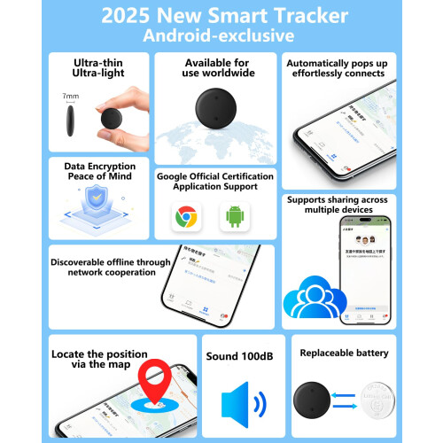 HDCORBETTS Car tracker Tag With Magnet Global Coverage,Android Smart Tracker Works with Google's Find Hub/Find My Device (Android Only) No Monthly Fe 1