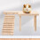 Plataforma de madeira para gaiola de hamster SWETRACE, 1 conjunto, 32 x 23 x 13,5 cm (12,6 x 9,1 x 5,3 polegadas) 3