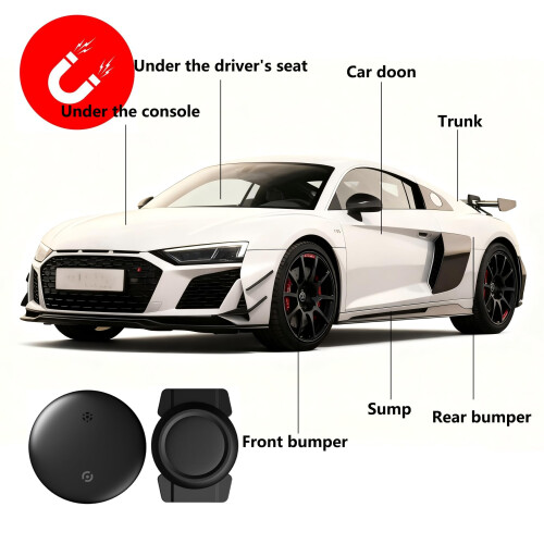 HDCORBETTS Car tracker Tag With Magnet Global Coverage,Android Smart Tracker Works with Google's Find Hub/Find My Device (Android Only) No Monthly Fe 2