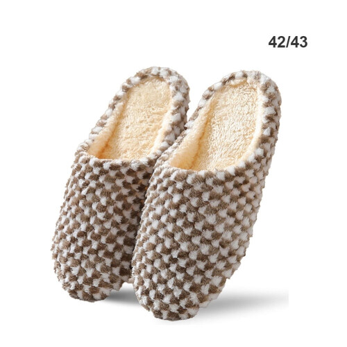 Γυναικείες βαμβακερές παντόφλες Slip-On για ζεστά παπούτσια εσωτερικού χώρου