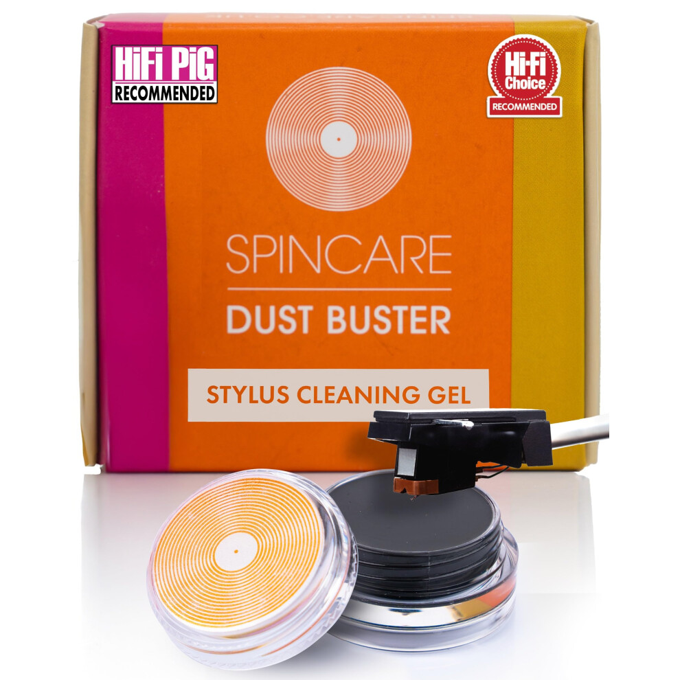 Dust Buster Stylus Cleaning Polymer Gel | Spincare Stylus Cleaner For Vinyl Record Player & Turntable Cartridge Needles | Made In The Uk 5001737246506