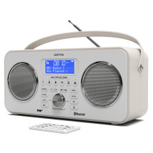 DAB/DAB+ & FM Portable Digital Radio | Bluetooth | Remote Control | Rechargeable Battery | Dual Alarms & Sleep Timer | Perfect for Home, Office or Out