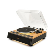 House of Marley Soul Rebel Bluetooth Turntable - 2-Speed Sustainably Crafted Vinyl Record Player with Built-in Speakers, Included Audio-Technica Cart