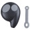 2 Buttons Key case Remote control Key case for  Alarm Fob Without Battery Black 7