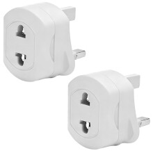 2 Pack Shaver Plug Adaptor UK, Toothbrush Adapter Plug UK, Electric Toothbrush Adapter Plug UK, Bathroom Shaver Adapter Plug UK for Toothbrush Charge