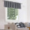 Cortina de varão blackout 57x18 polegadas, poliéster, bolso para varão de 3 polegadas, bloqueia a luz e é lavável à máquina – compatível 8