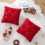 2 τεμάχια Χριστουγεννιάτικα Μαξιλαροθήκες με Χιονονιφάδες 18x18", Μαλακή Τεχνητή 7