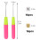 Latch Hook Crochet Needle （2Pcs）,Dreadlocks Hair Ring Decoration（30 Pcs） 5