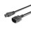 Lindy 2m IEC C14 to IEC C5 Cloverleaf Extension Cable 5