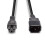 Lindy 2m IEC C14 to IEC C5 Cloverleaf Extension Cable 4