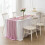 Chiffon Table Runner 28 x 118 in Dusty Pink 5