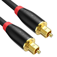 Syncwire Optical Cable 24K Gold-Plated Optical Digital Audio Cable Toslink Lead for [S/PDIF] LG Samsung Sony Philips Sound Bar Smart TV Home Theater