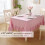 Cotton Red and White Gingham Ruffled Tablecloth 2