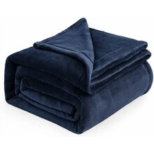 GentleSoft Fleece Blanket California King Navy
