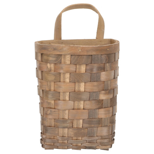 Wicker Hanging Wall Basket Decor Kitchen Storage Flower Housewarming Gift 2