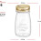 Quattro Stagioni Μικρά Γυάλινα Βάζα (6 τεμάχια, 6,75oz) – Ανάγλυφα, Αεροστεγή, 2