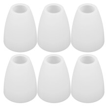 OUNONA Lot de 6 abat-jour de rechange pour lampadaire, en plastique, globe blanc clair
