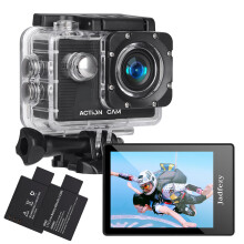 Jadfezy Action Camera FHD 1080P 98FT/30M Waterproof Underwater Cameras