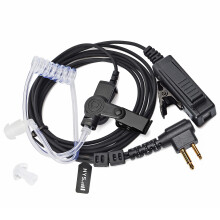 HYS Covert Acoustic Tube Security Bodyguard Earpiece Headset PTT Mic Compatible With Motorola CP040 DP1400 GP68 GP88 GP300 CT150 Pro1150 Hyera Midlan