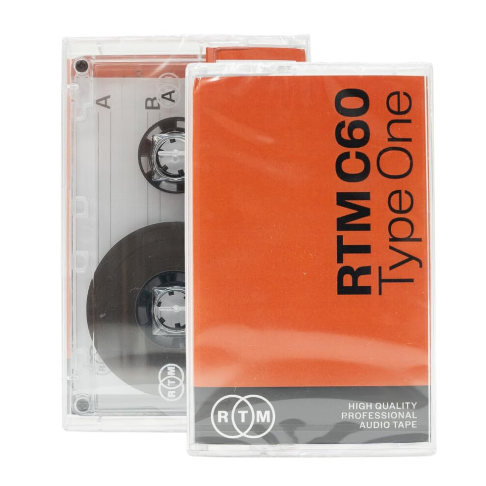 Rtm C60 | Type One 60 Minute Blank Music Cassette | Ideal For Audio Recording | Studio Quality | Single Cassette 84354419