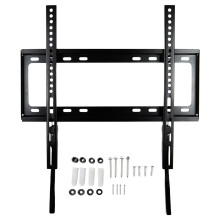 Gemx Fixed TV Wall Bracket for Most 26-65 inch TVs, Ultra Slim TV Wall Mount with VESA 200x200mm - 400x400mm for Flat Curved TVs up to 45.5kg, Fische