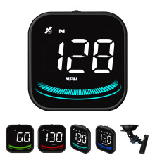 Car HUD Head Up Display, Universal KMH & MPH Digital GPS Smart Speedometer with Suction cup holder OverSpeed Alarm Fatigue Driving Warning USB Interf