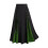 Φούστα Steampunk Gothic Flowy Maxi για γυναίκες – Vintage γραμμή Α, ψηλή μέση, πλισέ, μωβ, Plus Size, 1