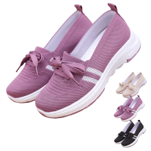 Scarpe da passeggio da donna in maglia, facili da indossare: mocassini leggeri, traspiranti e antiscivolo con punta larga e suola flessibile, adatti