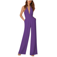 Tuta viola da donna Tute larghe da donna eleganti S