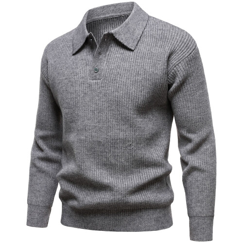 Heren trui met lelijke kerstprint, gebreide pullover (1 stuk)