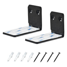 Hi-ERA 2 Pack SoundBar Wall Mount with Anti-Drop Design, Secure Mounting Bracket for Samsung, LG, Vizio, Sony, Bose Soundbar Mount Shelf Under TV wit
