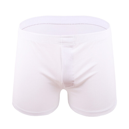 Herren-Boxershorts, elastischer Bund, atmungsaktiv, einfarbig