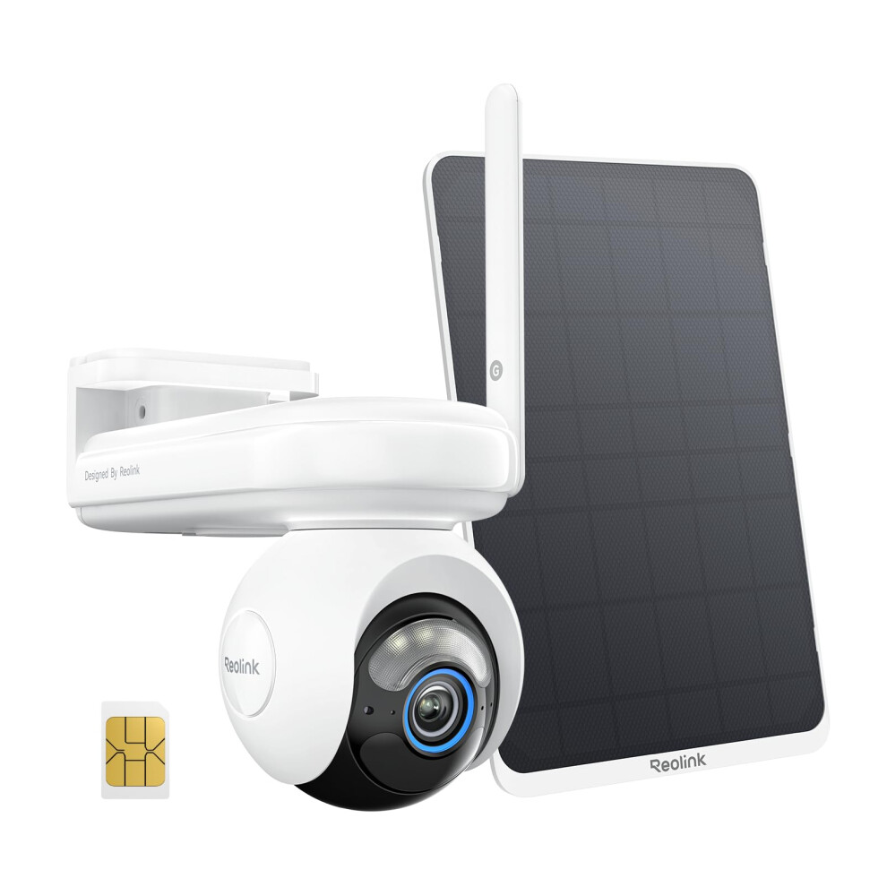 Reolink 4G Lte Cellular Security Camera Outdoor Wireless With Sim Card, 20,000Mah Battery Powered, Pan & Tilt, Auto Tracking, No Wifi Camera, 2K Colo 57073262
