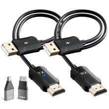 LXJADAP Wireless HDMI Transmitter and Receiver, 5GHz Wireless HDMI Extender, 1080P Video/Audio Dual Screen Transfer, Laptop, Tablet, Projector, Suppo