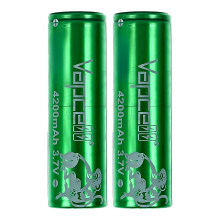 Vapcell P42A High-Capacity Rechargeable Power Cell – 4200mAh - 2 Pack - 45A Max Discharge, Flat Top - No Nicotine