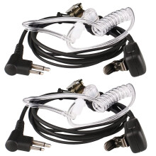 Retevis Surveillance Earpiece 2 Pin Security Headset Covert Acoustic Tube Compatible with Motorola CP040 DP1400 GP68 GP88 GP300 CT150 Pro1150 HYT TC-