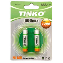 AAA Rechargeable Batteries 600mah (2 pack)1.2V NI-MH Solar Light/Cordless Phone Battery Tinko