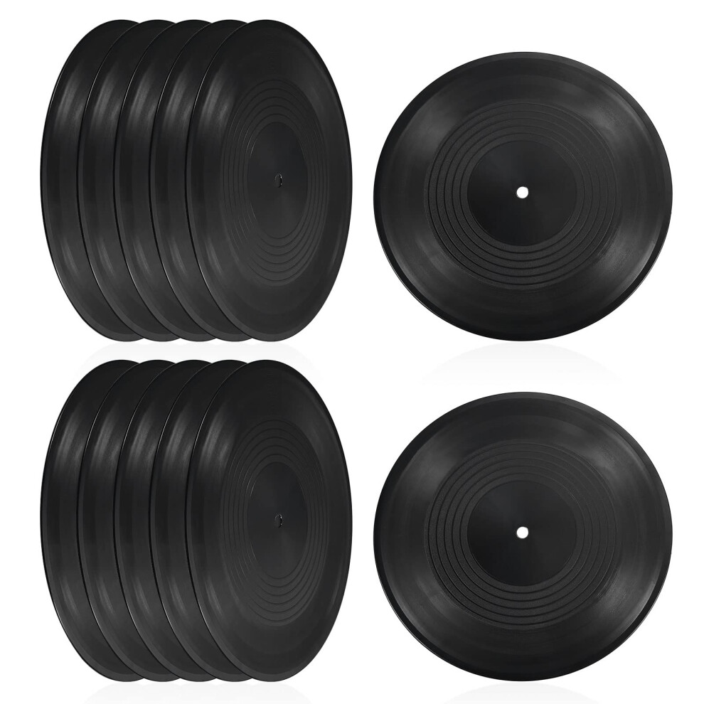 Patikil Blank Vinyl Records, 12 Inch 12 Pack Cd Fake Vinyl Records For Wall Aesthetic Decor, Decorative Records For Roll Music Room Rock Party Diy De 5006893092271