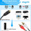 eSynic 192KHZ Optical to RCA Converter Cable Built in Optical & RCA Cable 2
