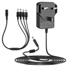 Security Camera Power Supply, 12V 2A Power Supply for 12Vdc CCTV Camera Home Security Camera DVR/NVR/HVR (Analog AHD IP) Surveillance System Monitori