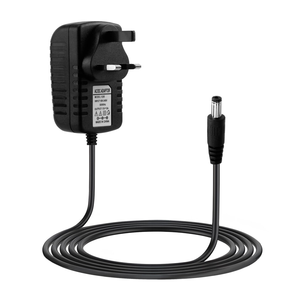 12V 3A Power Supply Adapter Ac 100-240V 50-60Hz To Dc 12V 3Amps 36W Uk Converter Adapter 5.5Mmx2.1mm Driver Transformer Wall Charger For Cctv Securit 19012391