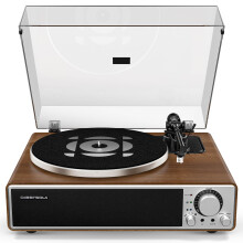 Qlearsoul ONE-Q All-in-one Vinyl Record Player with Bluetooth 5.4, HiFi Turntables Built in Speakers, Phono Preamp, AT-3600L Cartridge, 33/45 RPM, Au