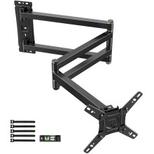 WHYFONE Long Reach 1036mm TV Wall Bracket, [180 Rotation] [180 Swivel] Corner TV Bracket Mount for 13-43 Inch TVs & Monitors, Full Motion Monitor W